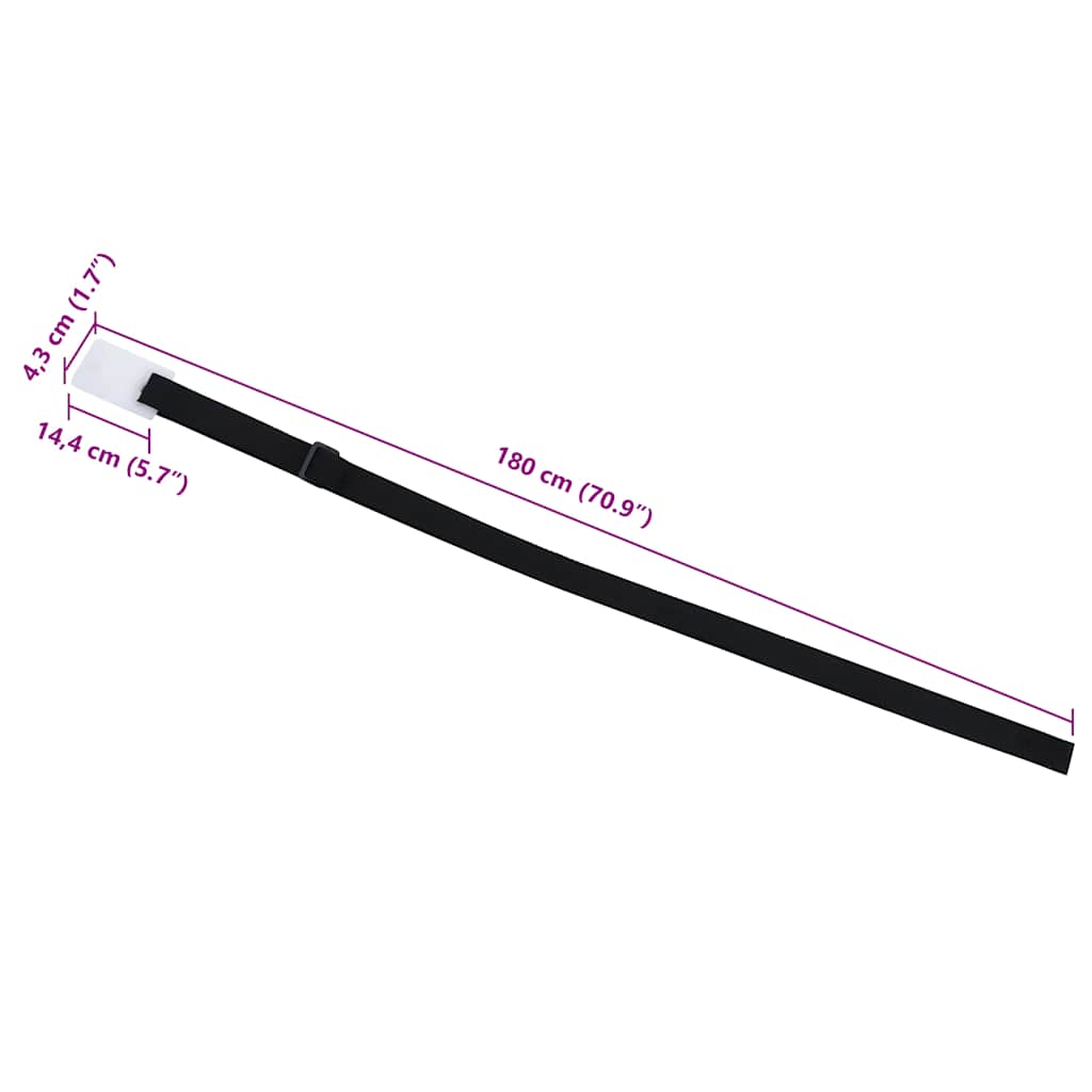 Pool Cover Roller Attachment | Set of 8 | Black and White