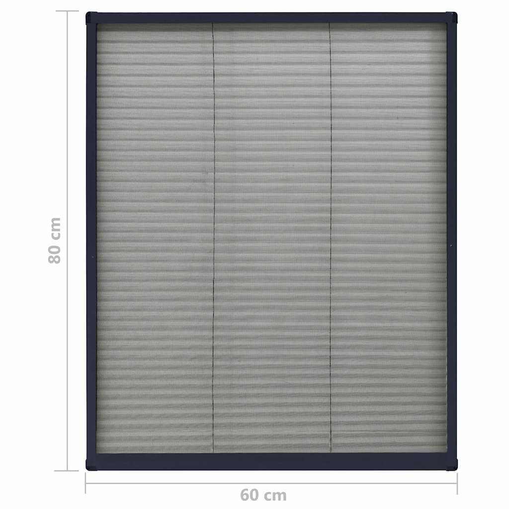 Window Screen | Anthracite, Black | Aluminium, Fibreglass | 60 x 80 cm