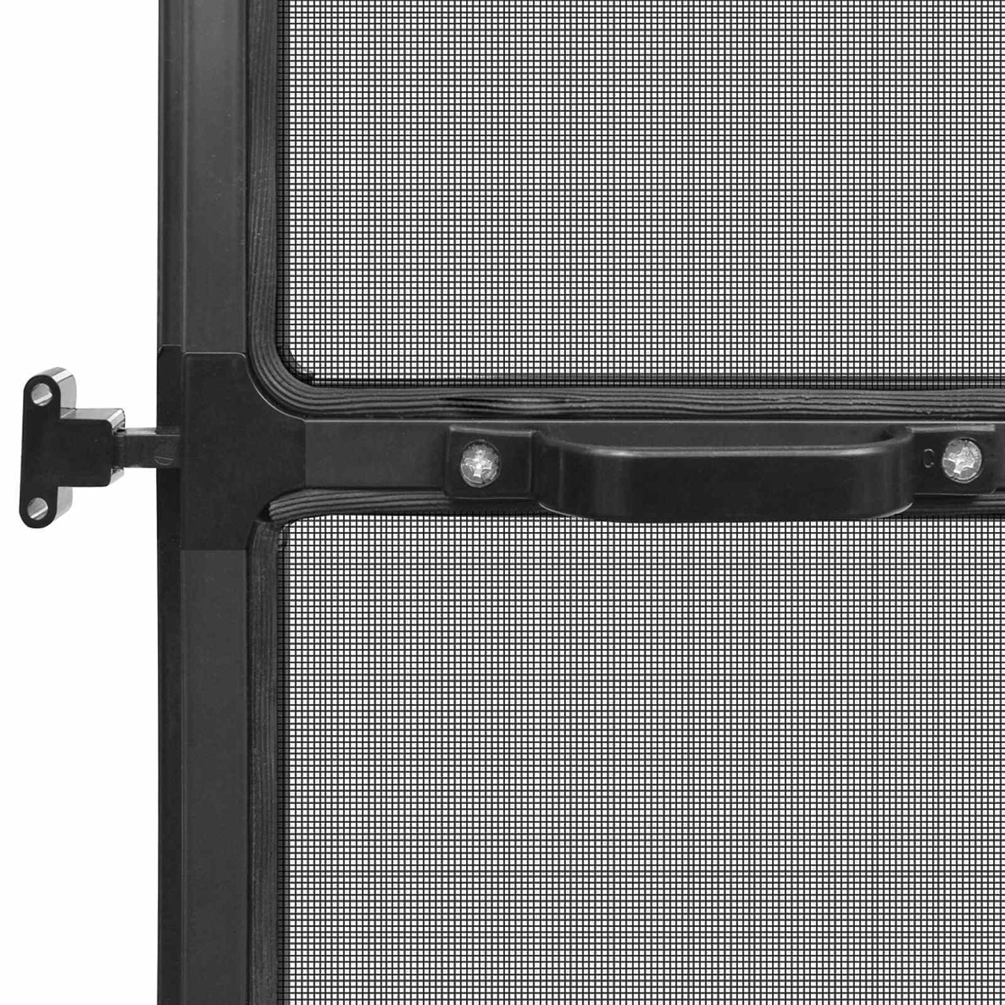 Hinged Insect Screen Manual Anthracite and Black 100 x 215 cm