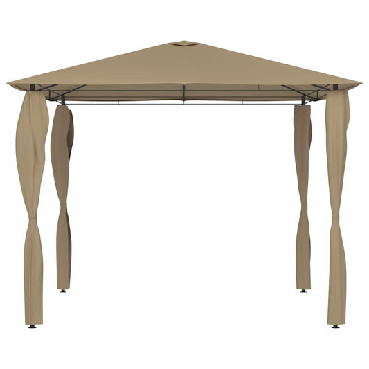 Gazebo | Taupe | Fabric, steel | 3x3m | UV-resistant materials | Gazebo