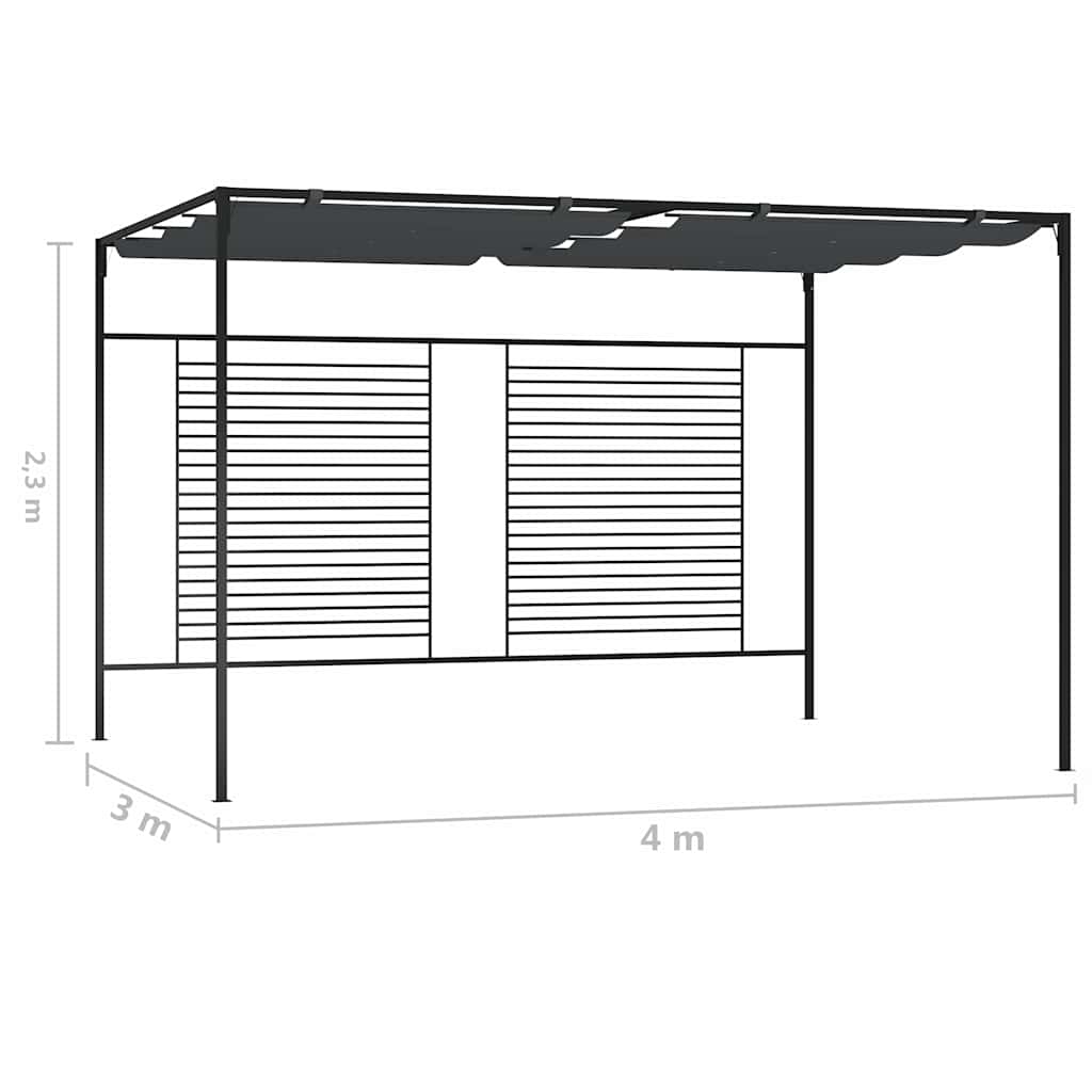 Gazebo | Retractable | Gazebo Canopy | Rectangular | Contemporary