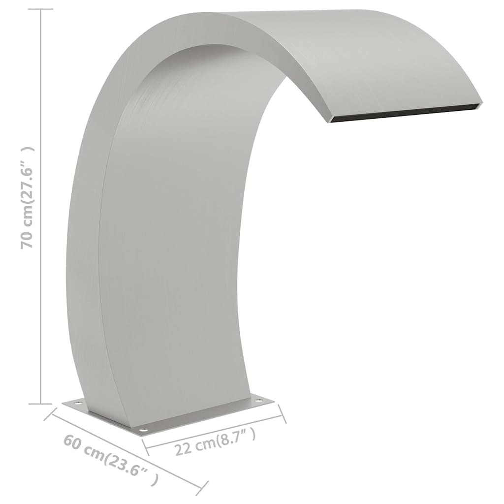 Pool Fountain | Silver | Stainless steel 304 | Medium | Decorative Inlays
