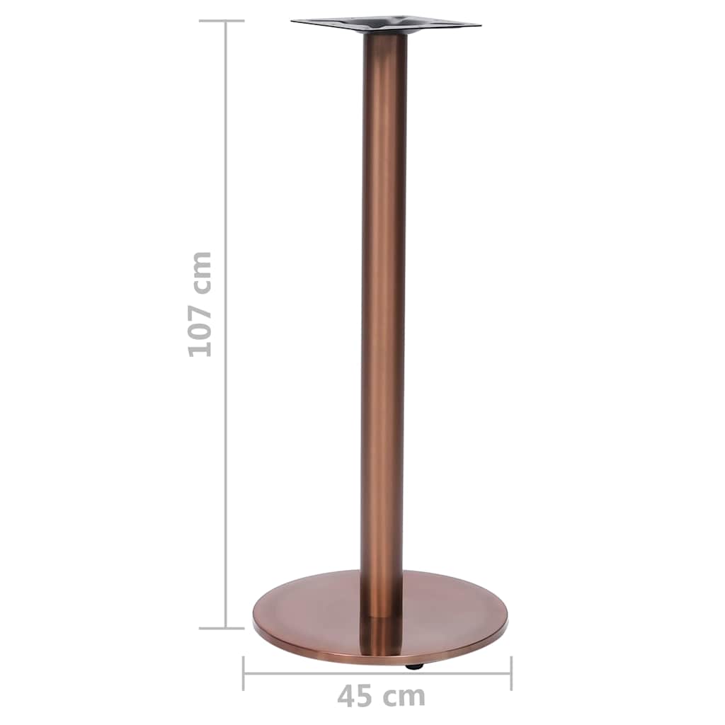 Bistro Table Leg Gold Ø45x107 cm Stainless Steel