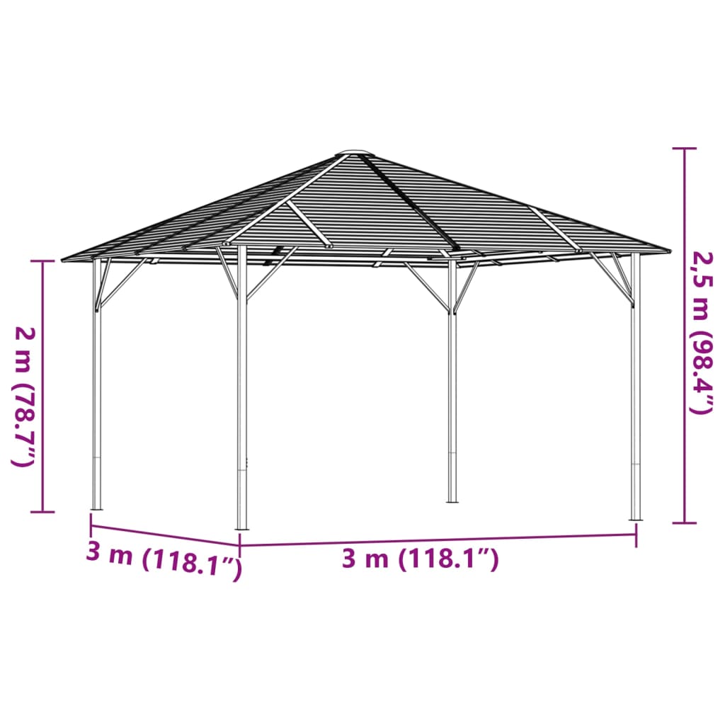 Gazebo | Anthracite