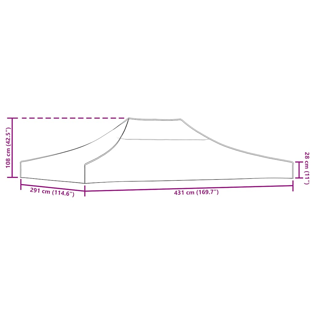 Party Tent Roof | Cream