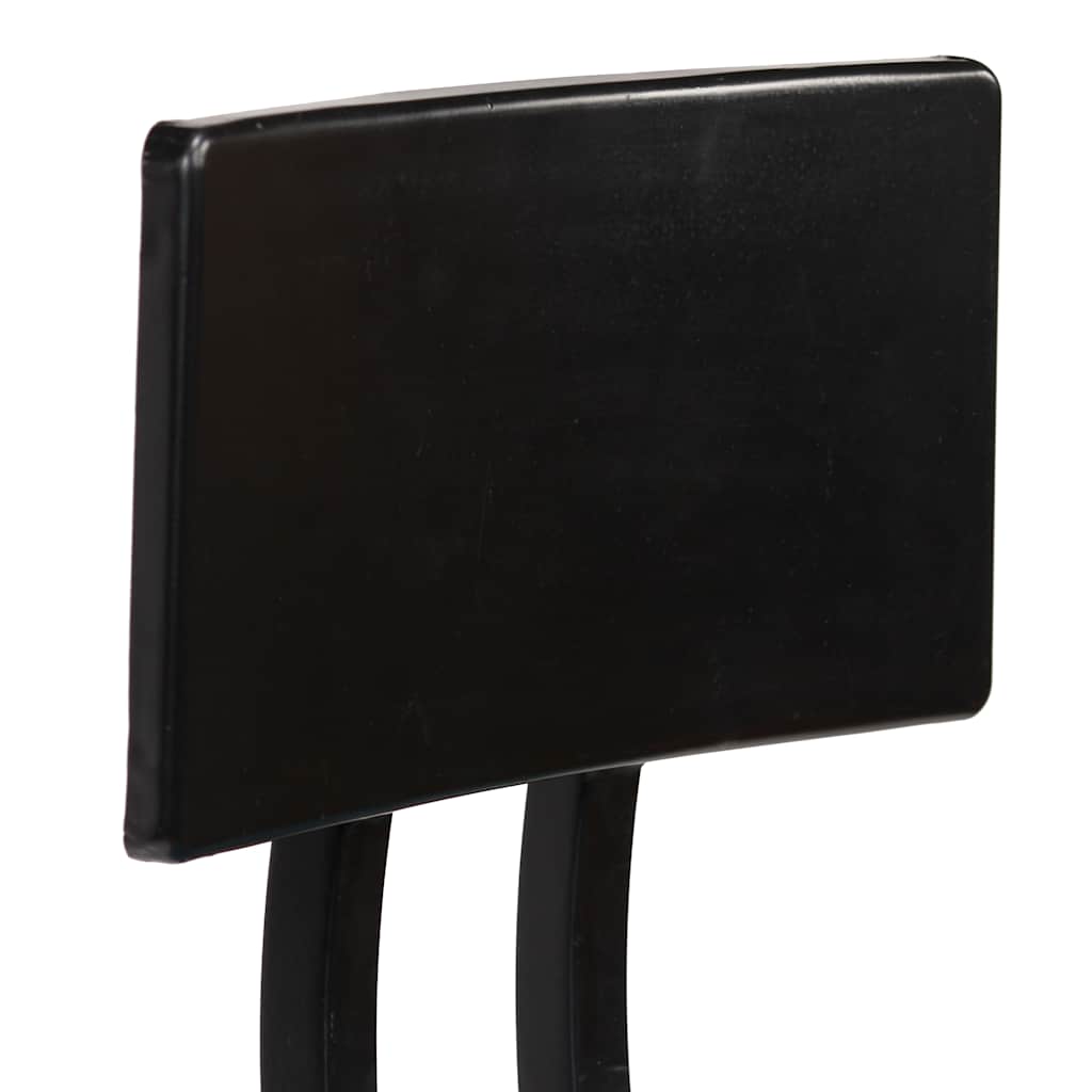 Bar Set | Black | MDF, Metal, Solid reclaimed wood | Large | Footrest
