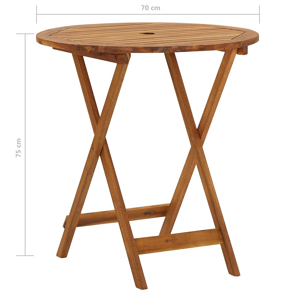 Garden Dining Set | Natural Acacia | Solid Acacia wood | Small | Foldable