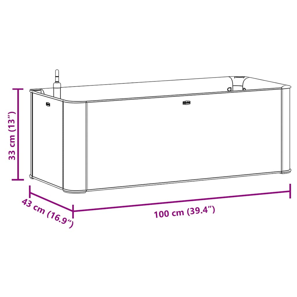Raised Bed | White | PP (polypropylene) | Large | Planters | Raised Bed