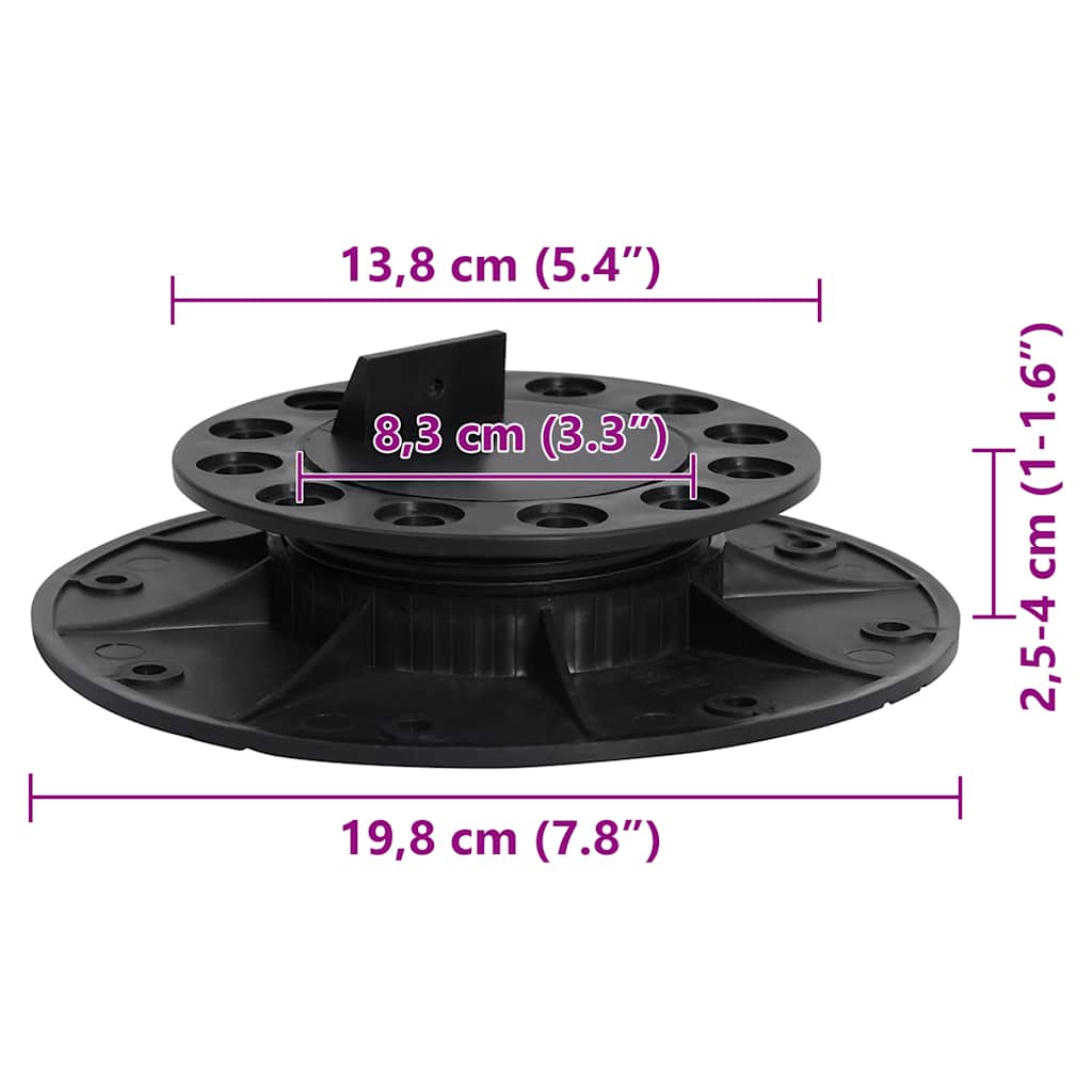 Adjustable Feet for Decking 10 pcs 25-40 mm