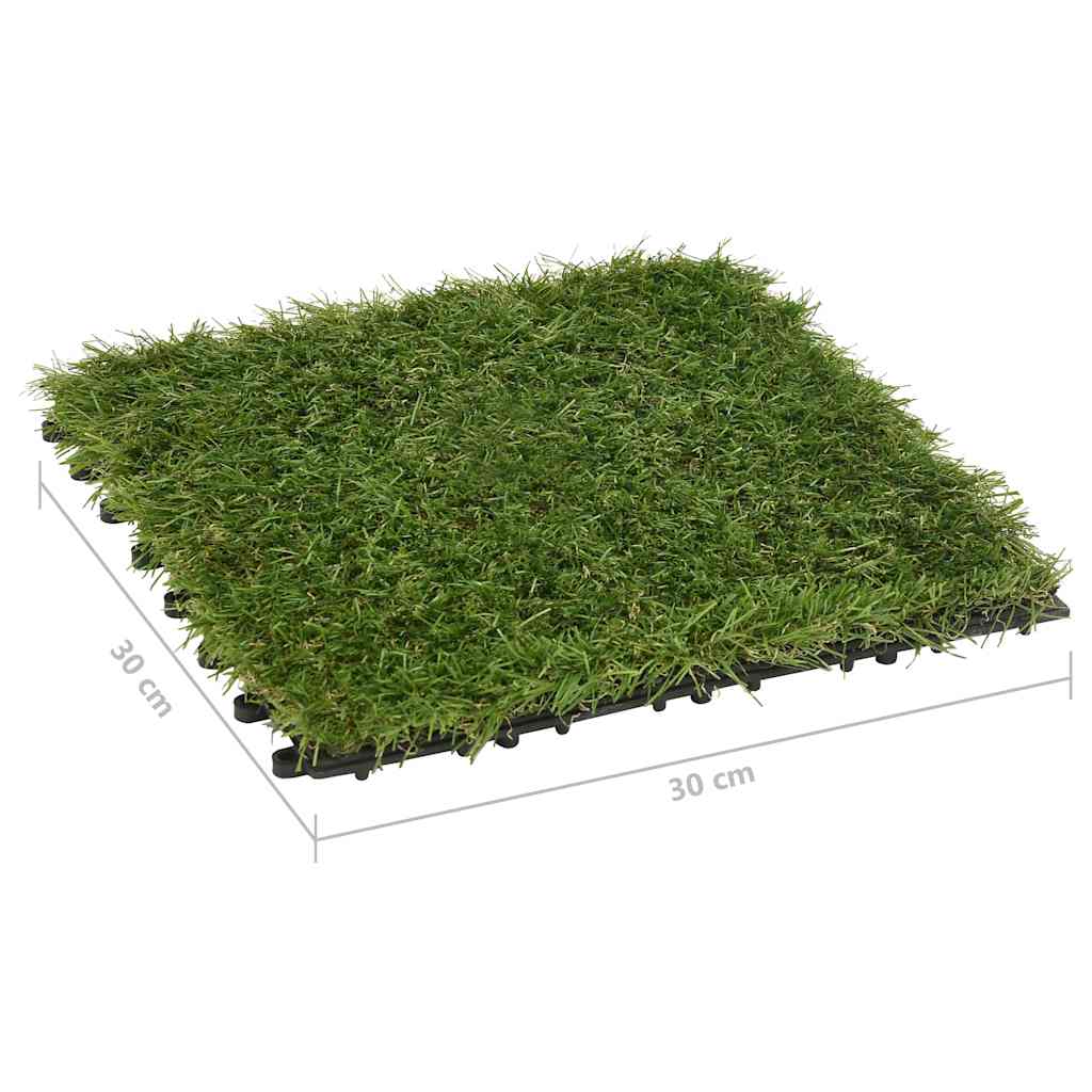 Artificial Grass | Set of 22 | Green | Polyethylene | 30x30 cm per tile