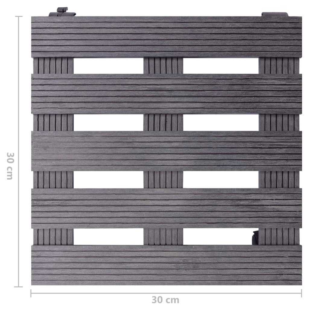 Plant Trolley | Set of 2 | Grey | Wood-plastic composite (WPC)