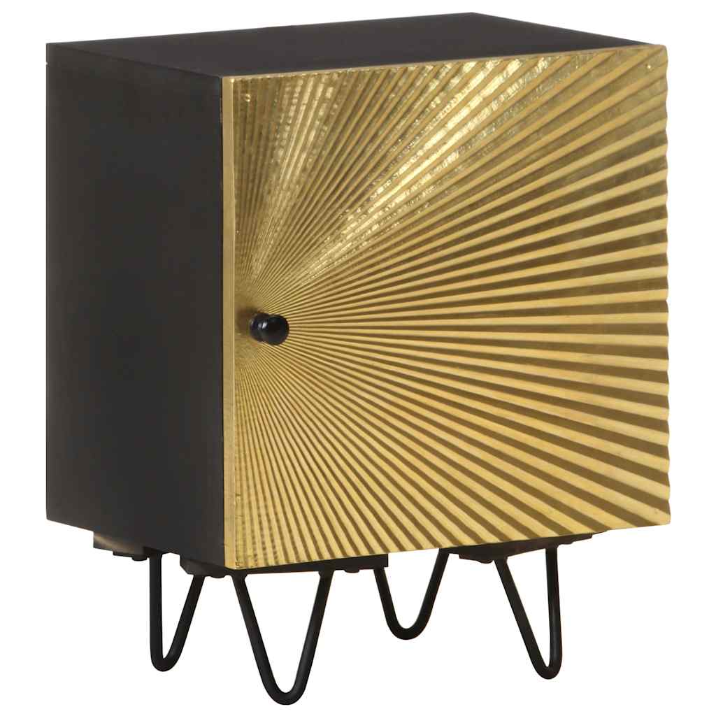 Bedside Cabinet | Gold and Black