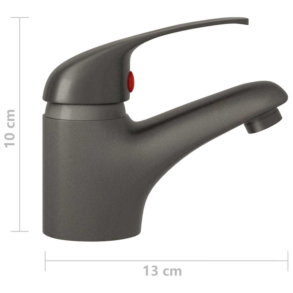 Basin Mixer Tap Grey 13x10 cm