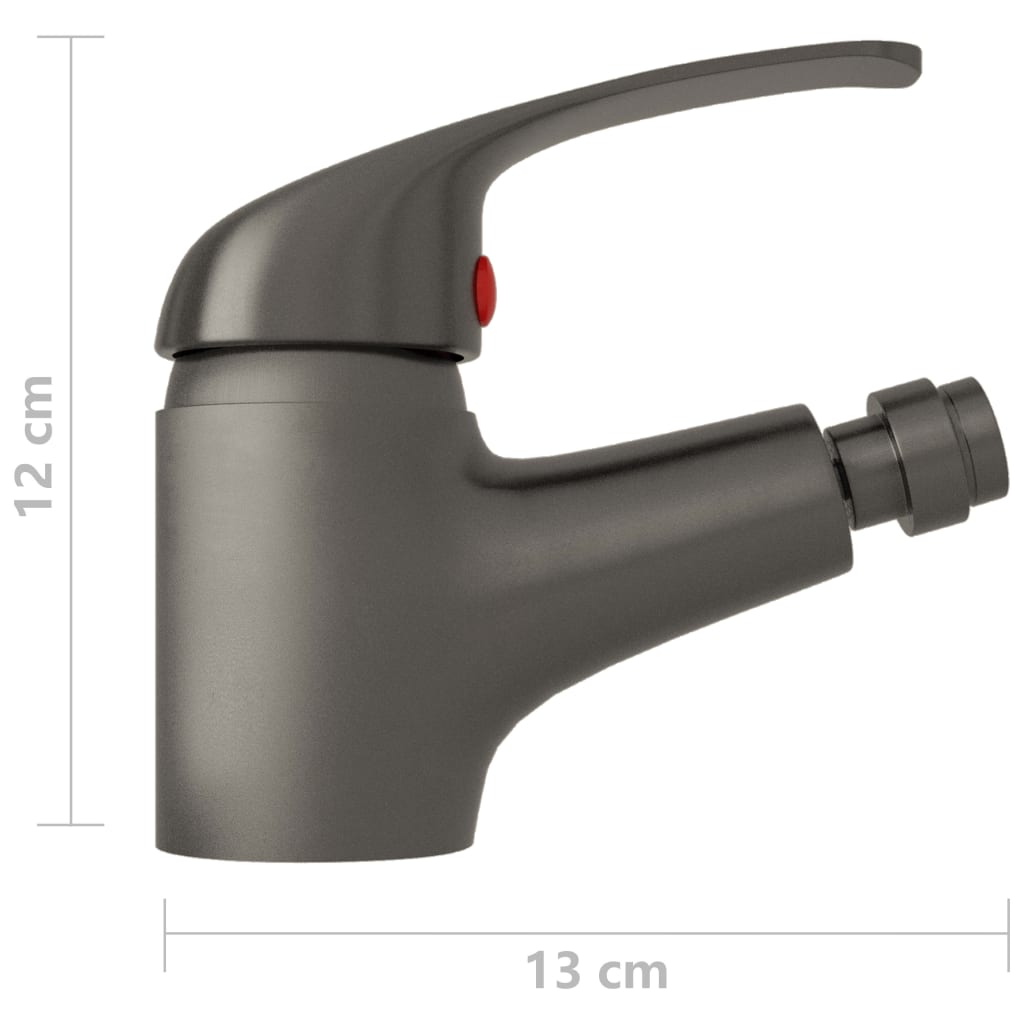 Bathroom Bidet Mixer Tap Grey 13x12 cm
