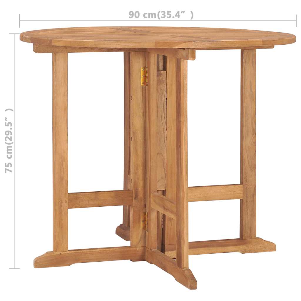 Dining Table | Teak | Solid Teak Wood | Medium | Foldable | Dining Table