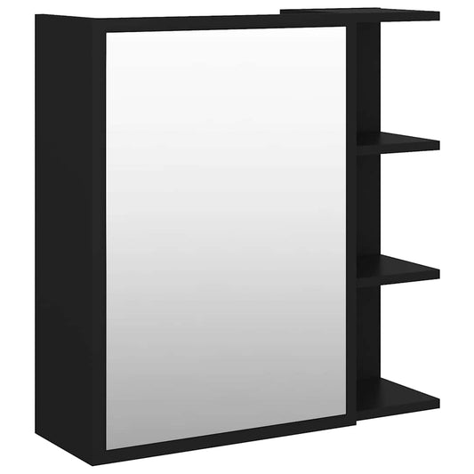 Mirror Cabinet | Black | Engineered wood, acrylic | Standard | Mirror