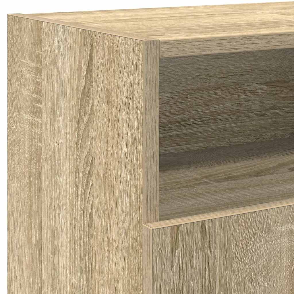 Tv Cabinet | Sonoma Oak | Engineered wood, tempered glass | Medium