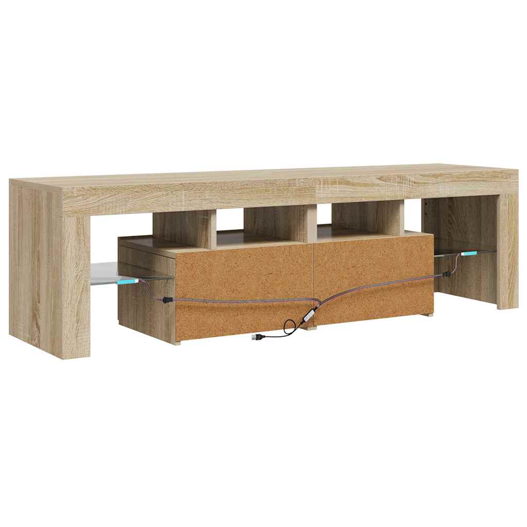 TV Cabinet | Sonoma oak | Engineered wood | Medium | TV Cabinet