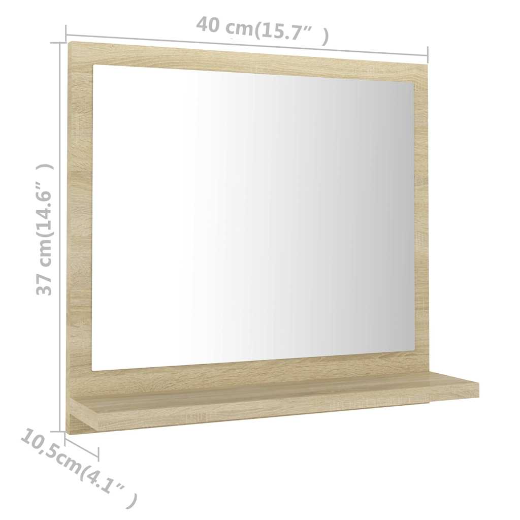 Mirror | Sonoma oak | Engineered wood, acrylic | Small | Mirror | Mirror