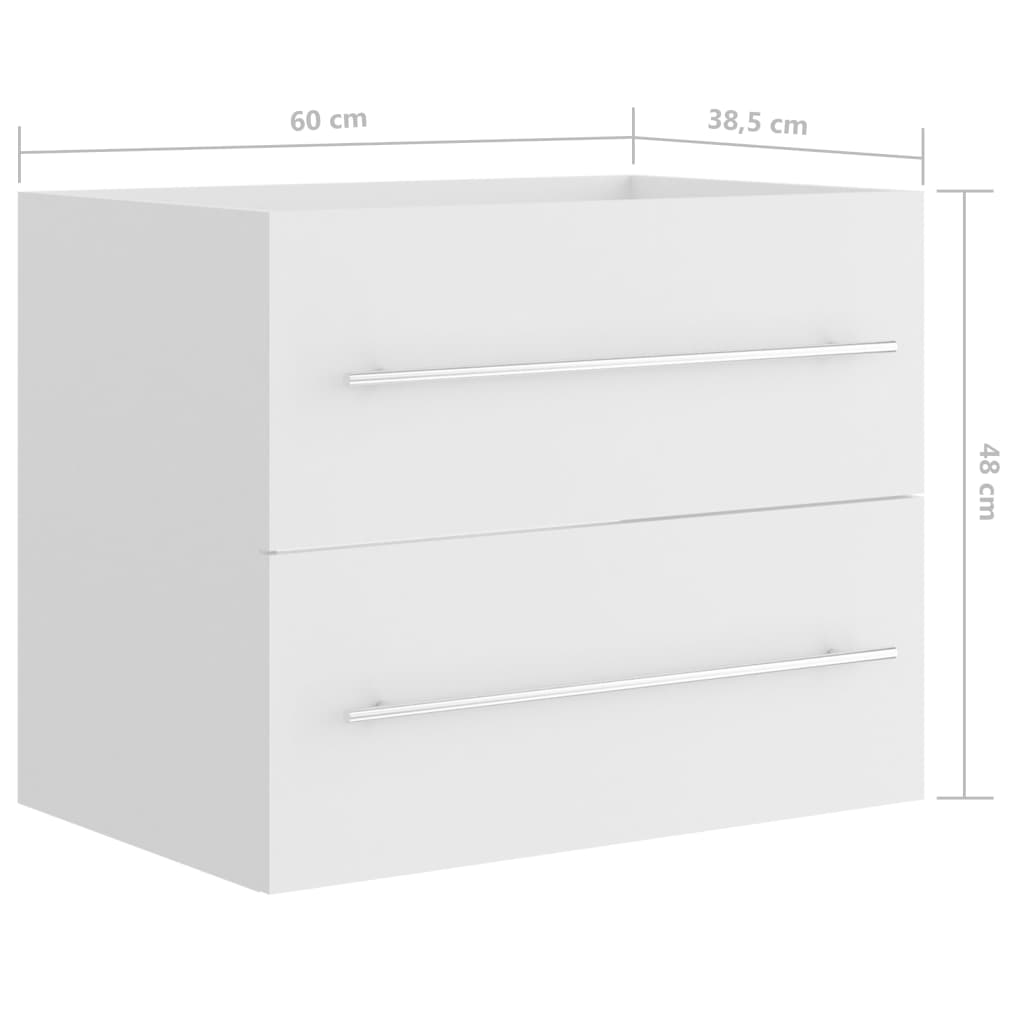 Sink Cabinet | White | Engineered wood | Small | Bathroom Cabinet