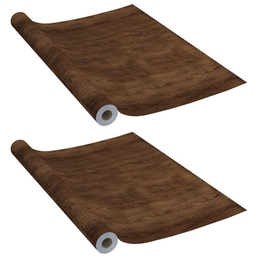 Furniture Film | Set of 2 | Dark oak | PVC | 500x90 cm