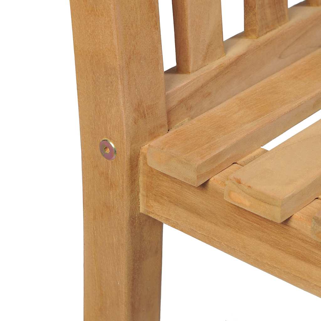 7 Piece Garden Dining Set 140x80 cm Solid Teak Wood