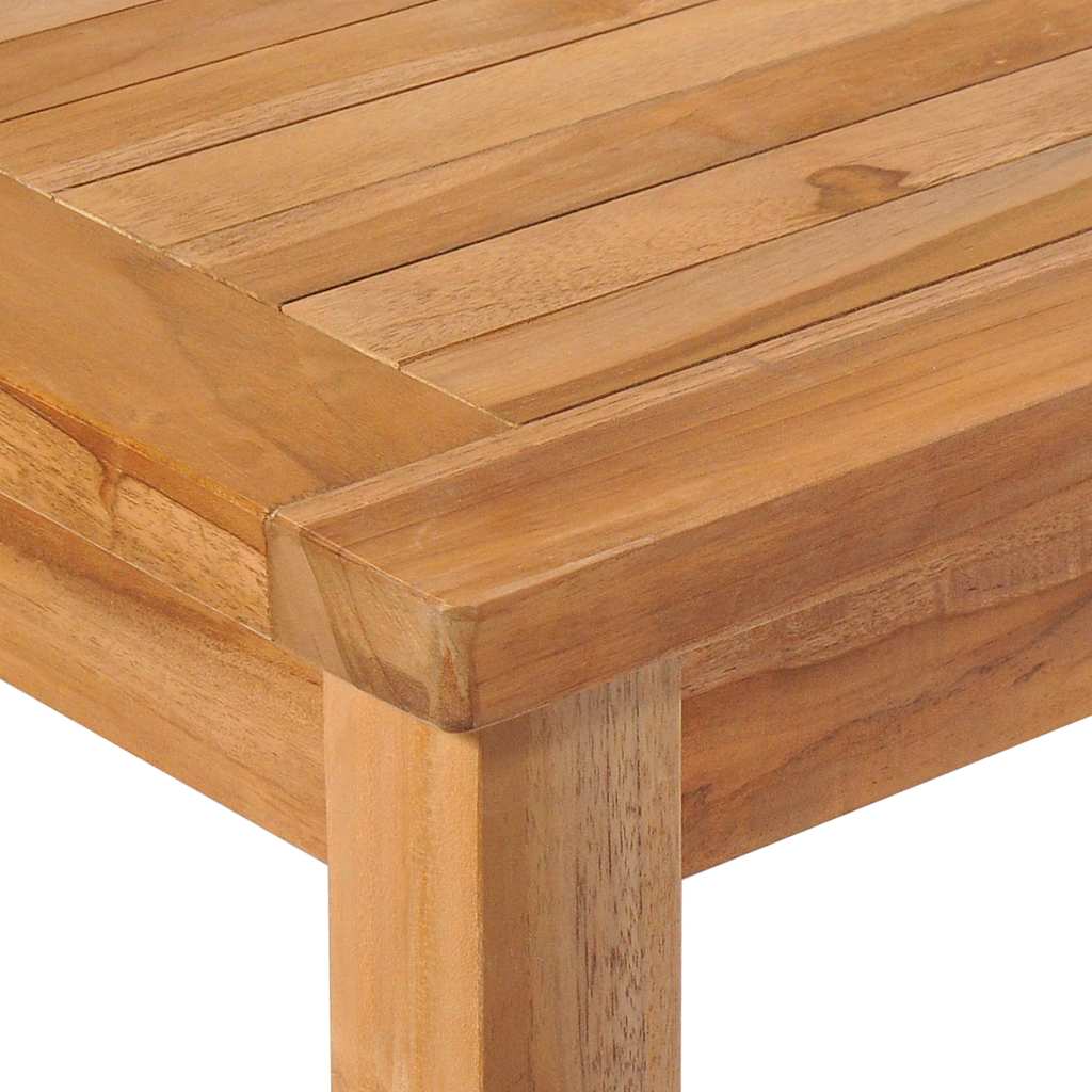 5 Piece Garden Dining Set 150x90 cm Solid Teak Wood