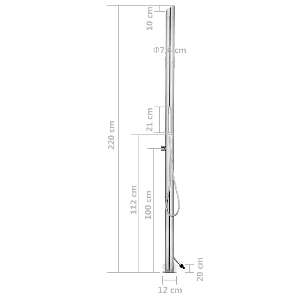 Garden Shower | Brushed stainless steel | Stainless Steel 304