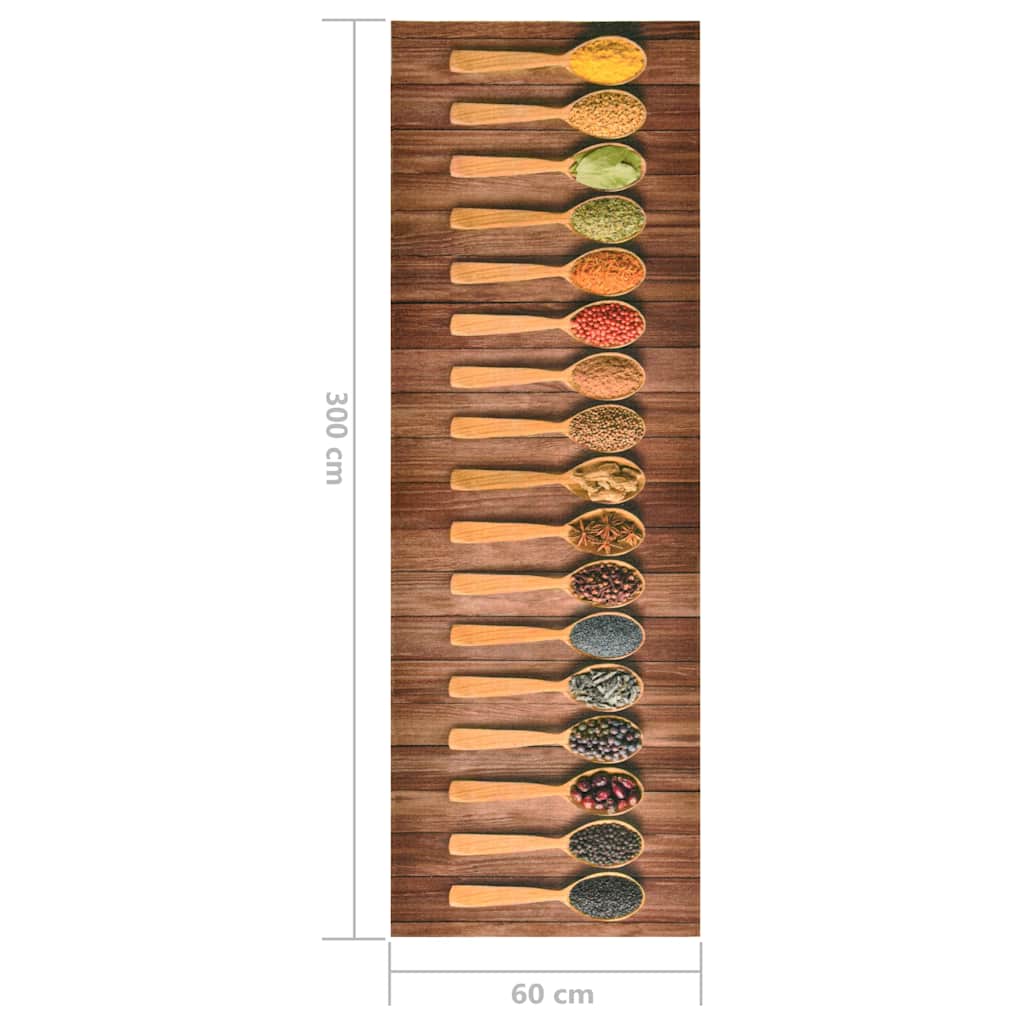 Kitchen Carpet | Multicolour | Polyamide with latex backing | 300 x 60 cm