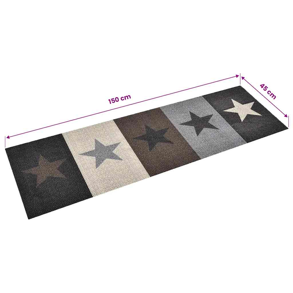 Kitchen Carpet Washable Stars 45x150 cm