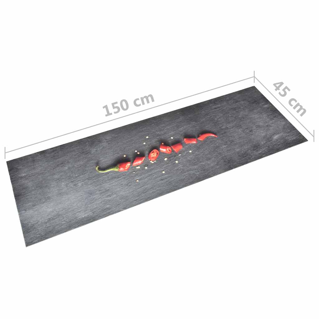 Kitchen Carpet | Grey | Polyamide, Latex | Medium | Runner Rug