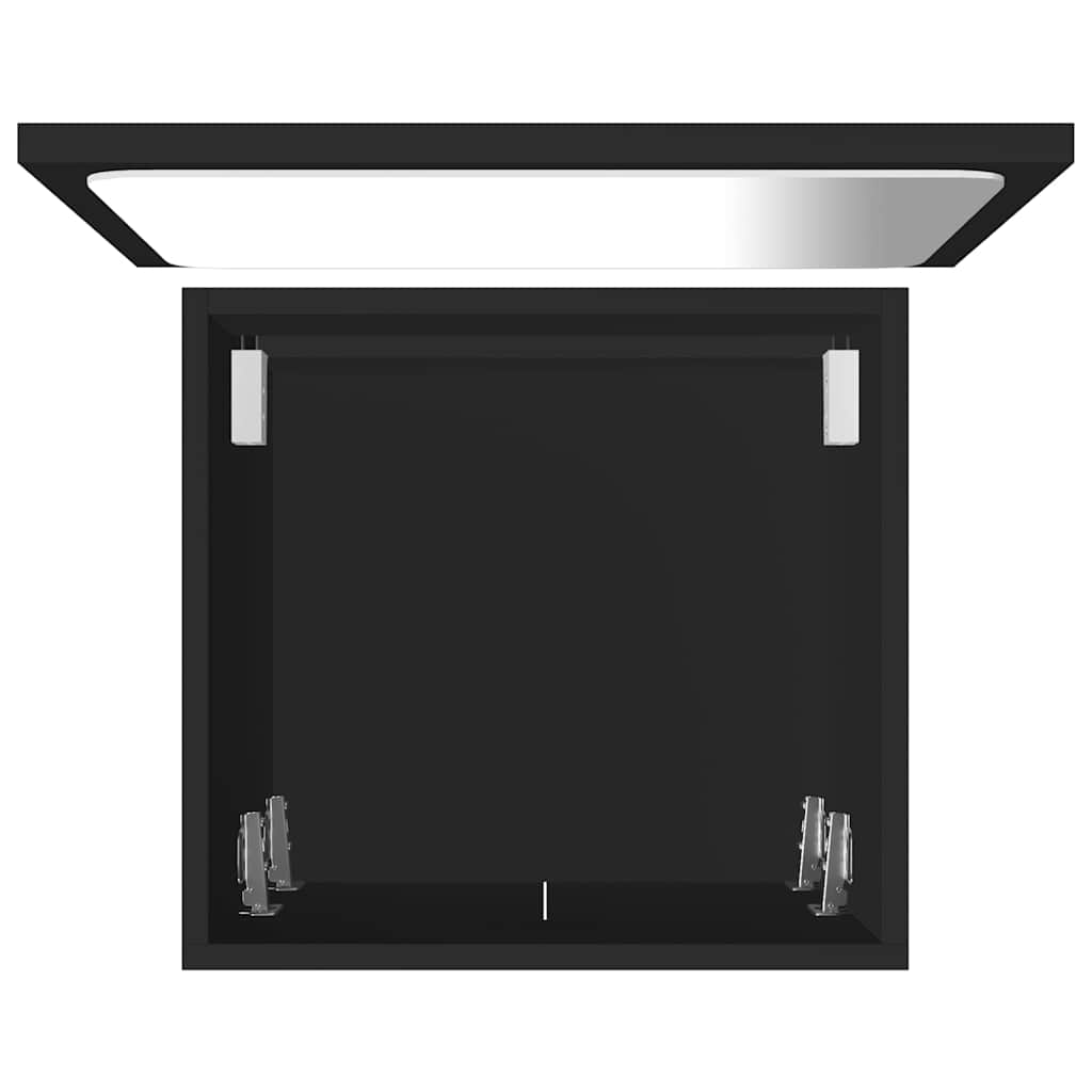 Bathroom Furniture Set | Black | Engineered wood, Acrylic | Medium