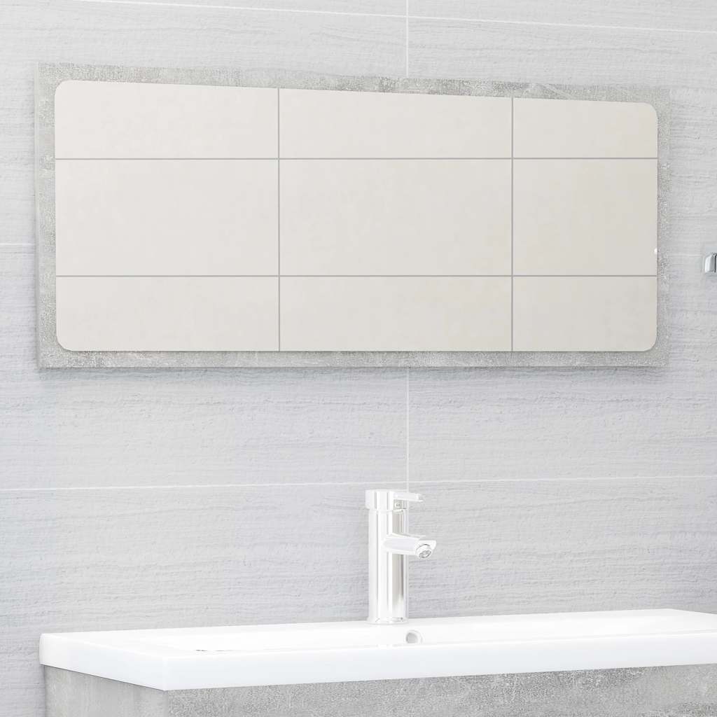 Bathroom Furniture Set | Concrete grey | Engineered wood | Medium