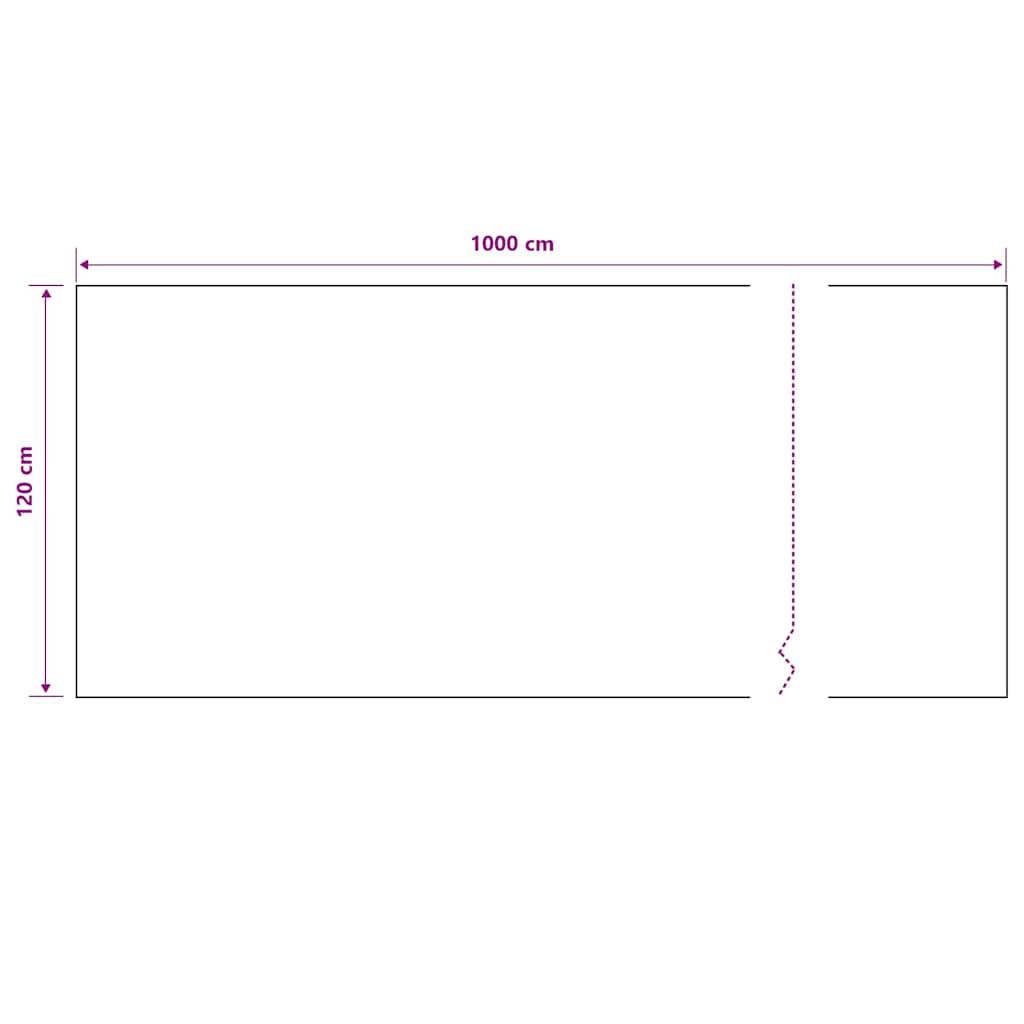 Privacy Net Black 1.2x10 m HDPE 195 g/m²