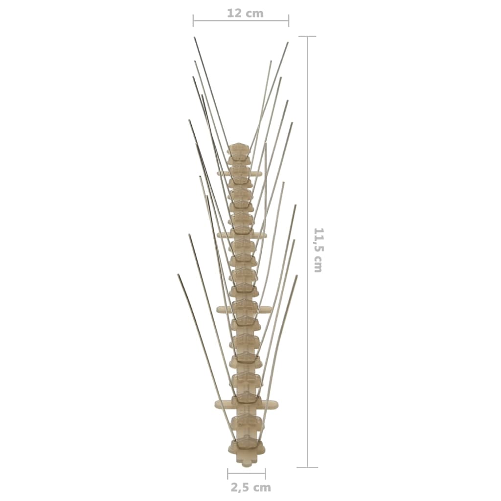 2-row Plastic Bird & Pigeon Spikes Set of 20 10 m