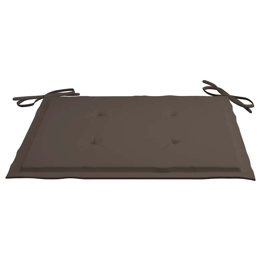 Folding Patio Chairs 2 pcs with Cushions Bamboo