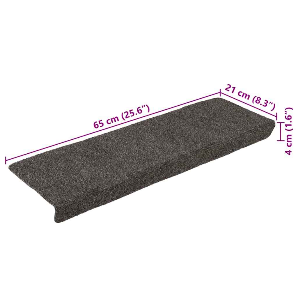 Carpet Stair Tread | Set of 15 | Anthracite
