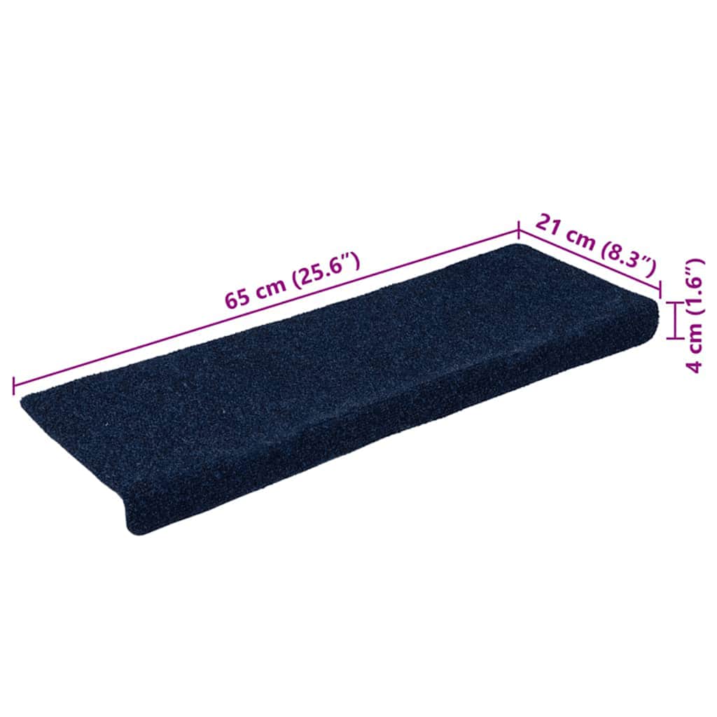 Carpet Stair Tread | Set of 15 | Blue