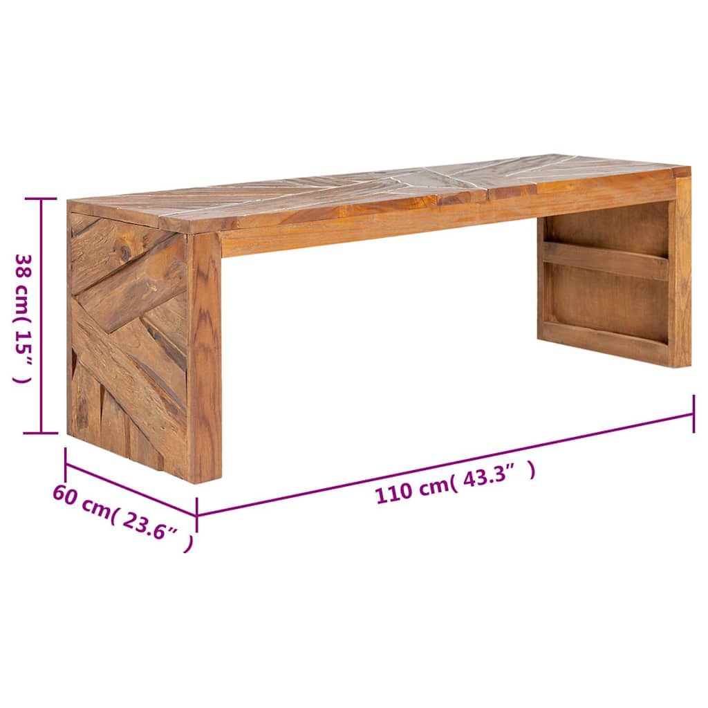 TV Stand | Natural Teak | Solid Teak Wood | Medium | TV Stand