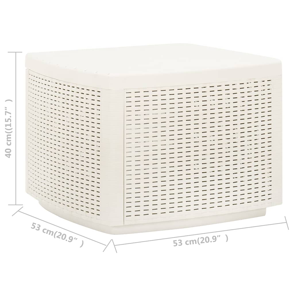 Garden Table | White | Plastic | Compact | Durable | Garden Table