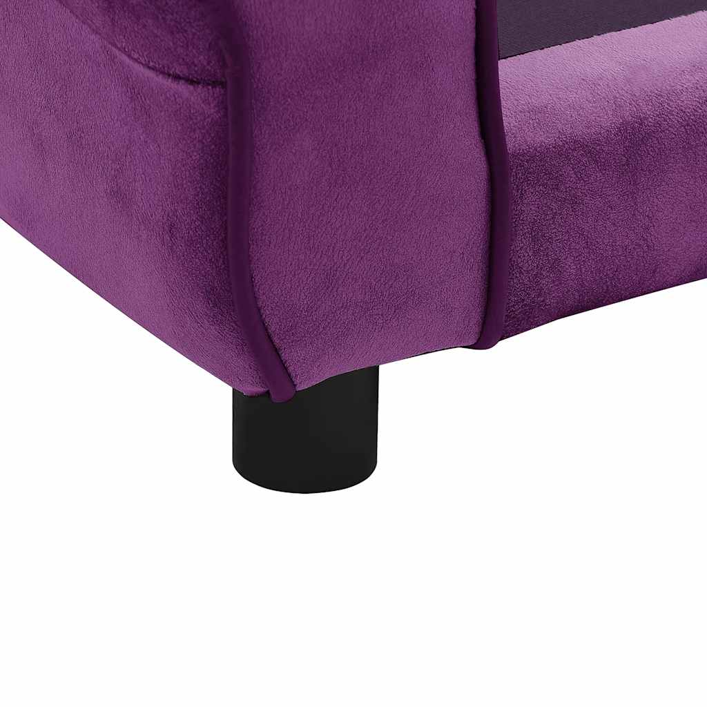 Dog Sofa Burgundy 72x45x30 cm Plush