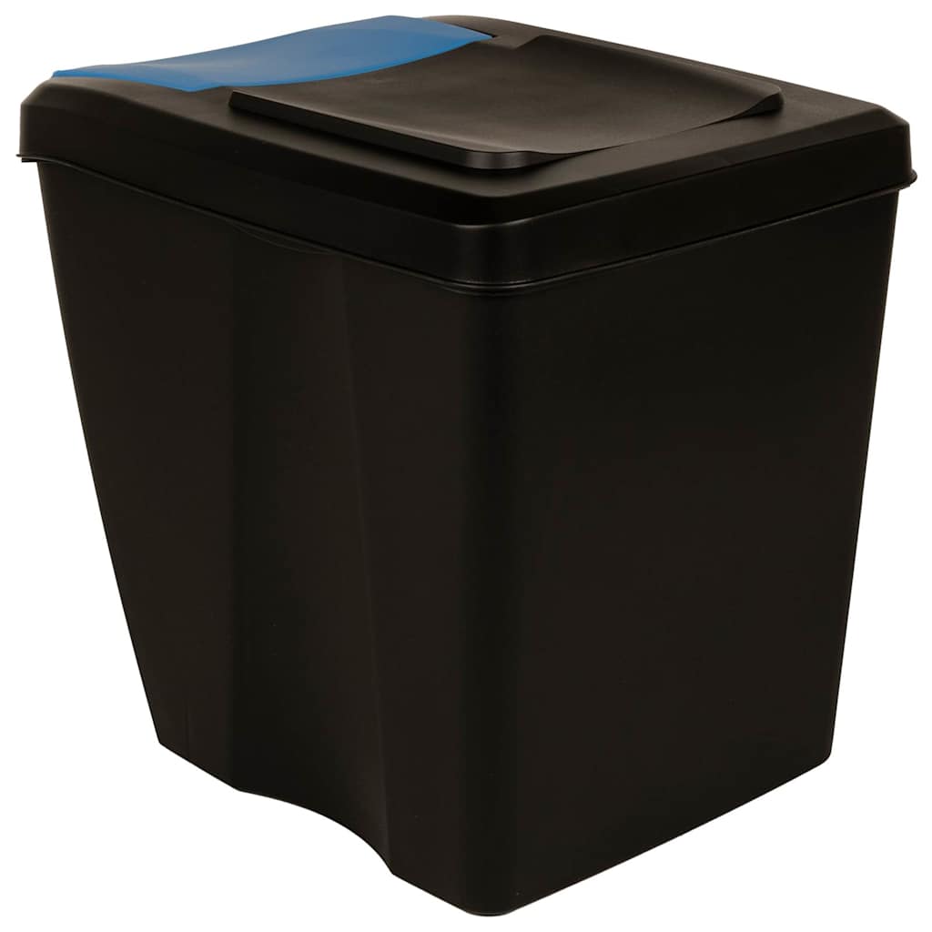 Stackable Dustbins 3 pcs Anthracite 75 L