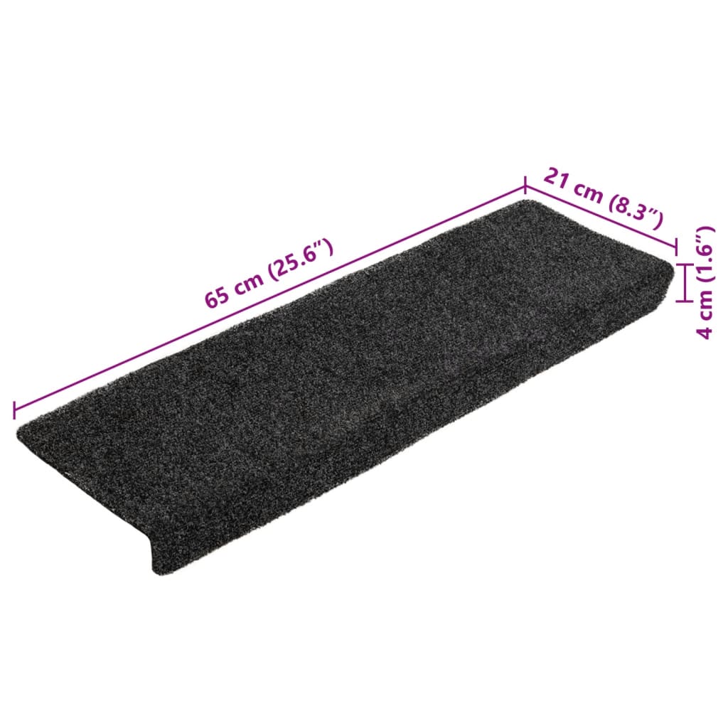 Carpet Stair Tread | Set of 5 | Grey