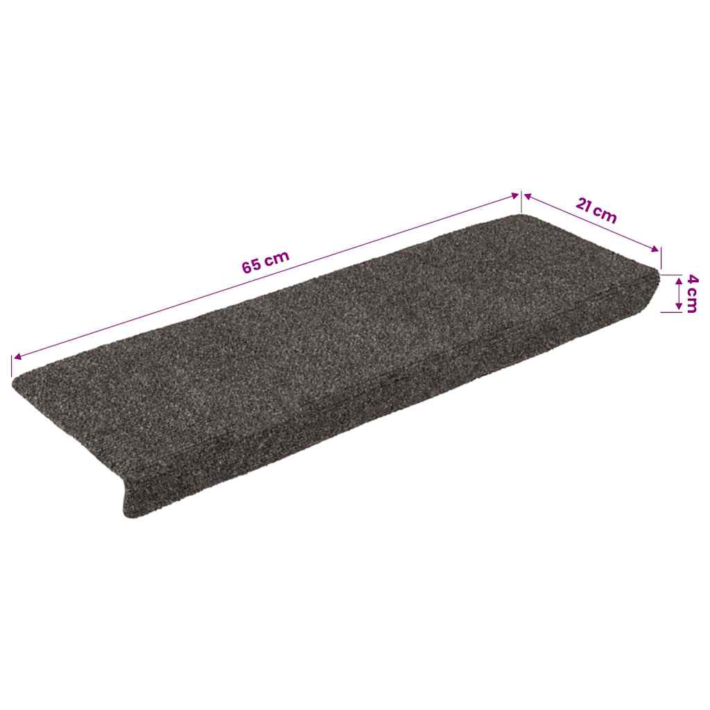 Carpet Stair Tread | Set of 10 | Anthracite