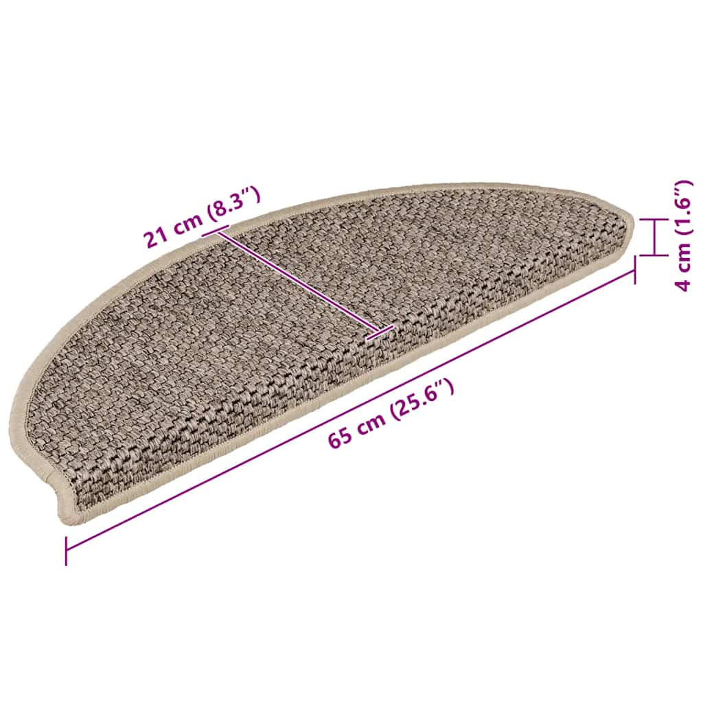 Stair Mat | Set of 15 | Dark Beige