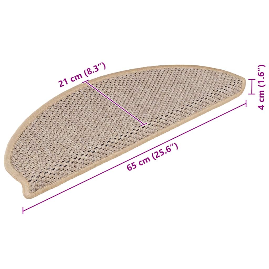 Stair Mat | Set of 15 | Light Beige