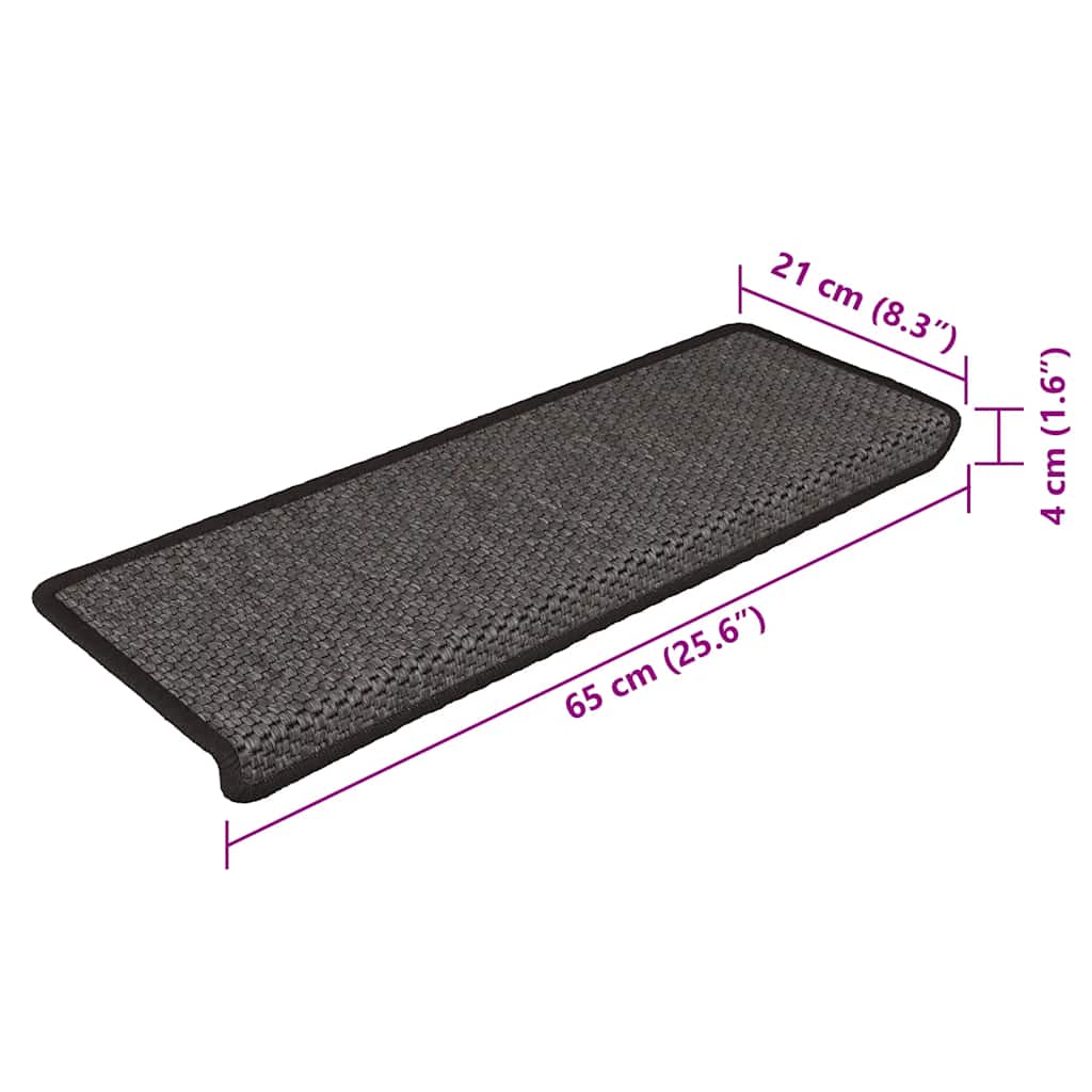 Stair Mat | Set of 15 | Anthracite