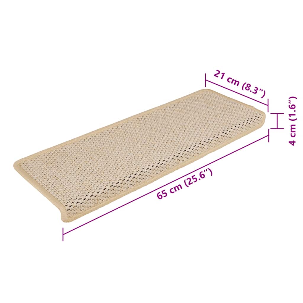 Stair Mat | Set of 15 | Cream