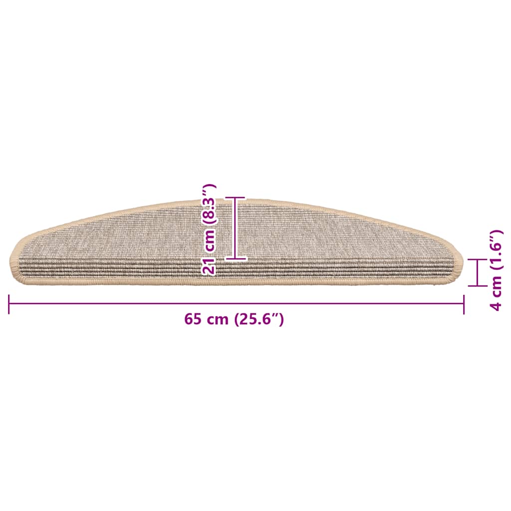 Stair Mat | Set of 15 | Silver | 91% Polypropylene, 9% Polyester