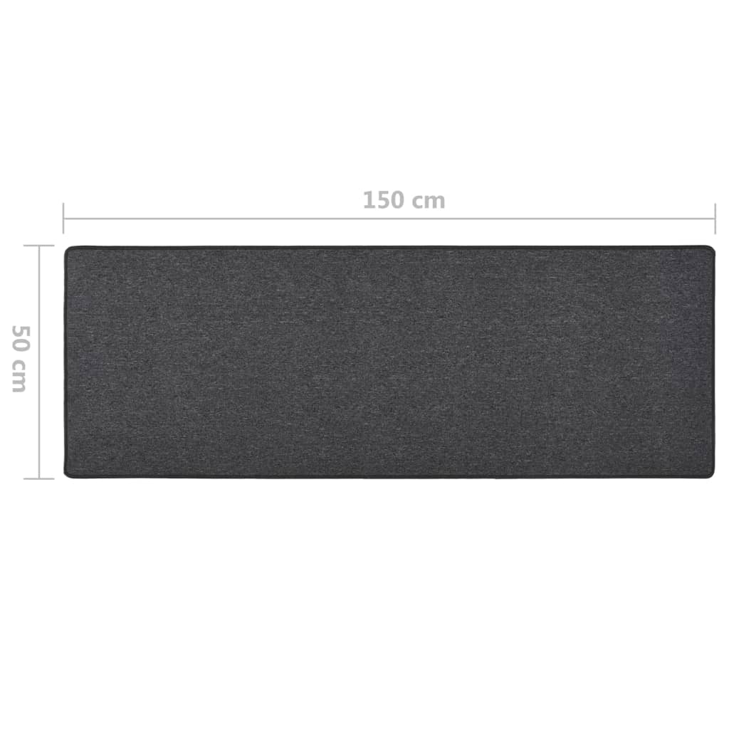 Carpet Runner | Anthracite | 100% polypropylene | 50 x 150 cm | Durable